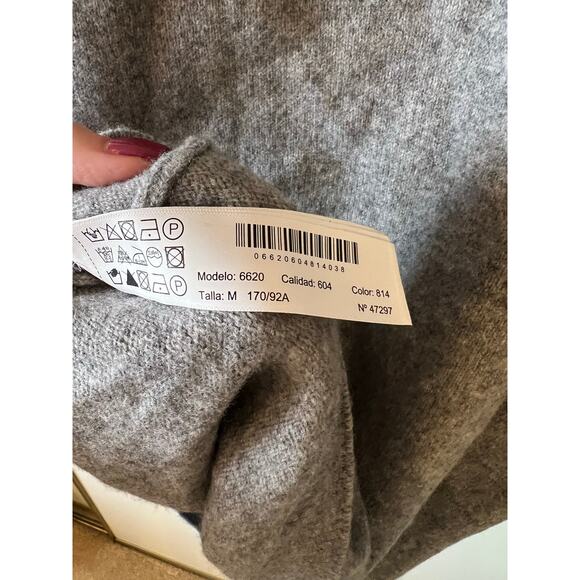 Massimo Dutti Turtleneck Wool Cashmere Sweater Dress - Picture 7 of 8